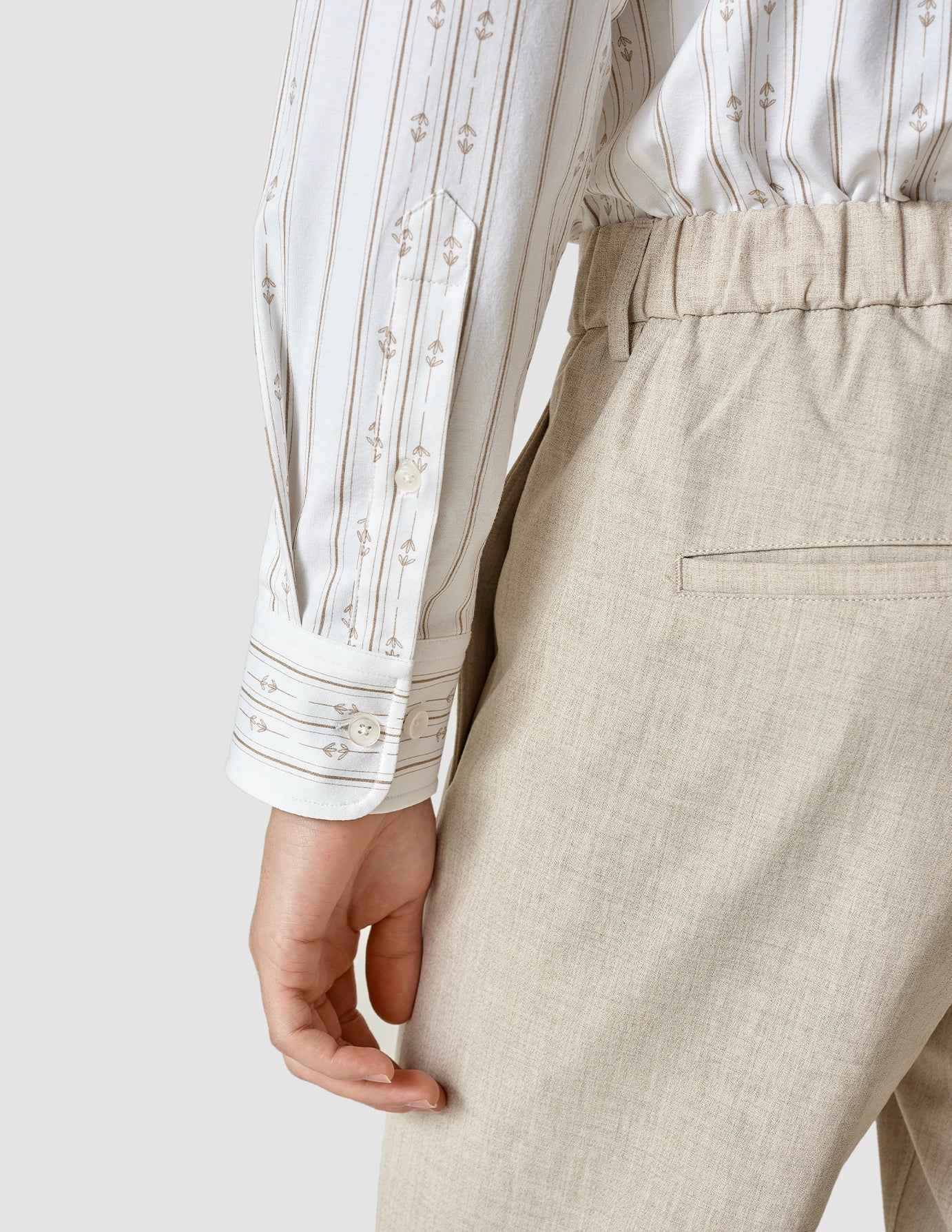 Lightweight Classic Shirt Earth Stripe Regular